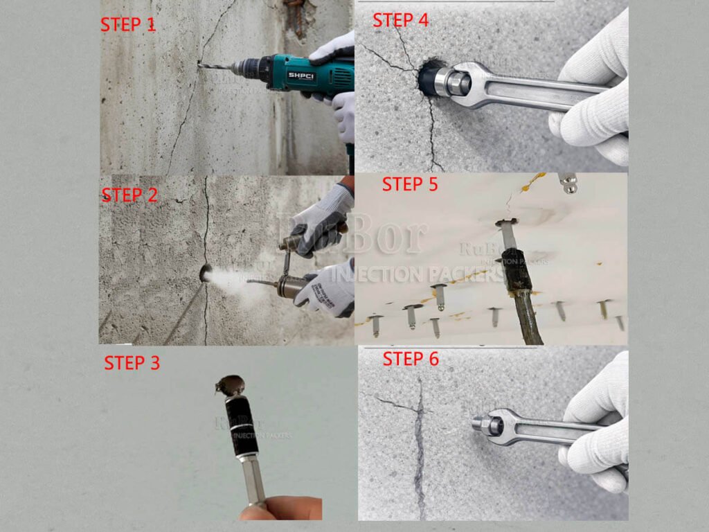 Crack Injection Process