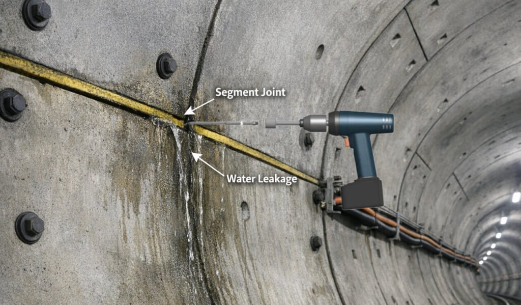 Step 1 inject needles in the joint